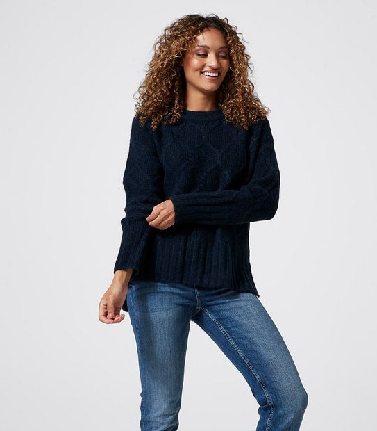Crew Neck Cable Jumper