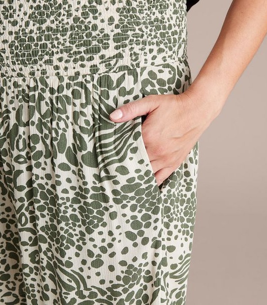 Maternity Shirred Waist Crinkle Shorts