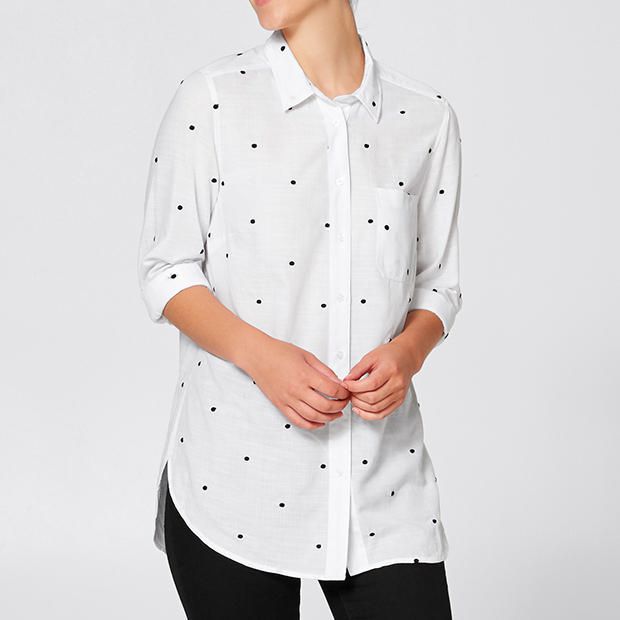Courtney Girlfriend Shirt - White Spot Courtney Girlfriend Shirt - White Spot