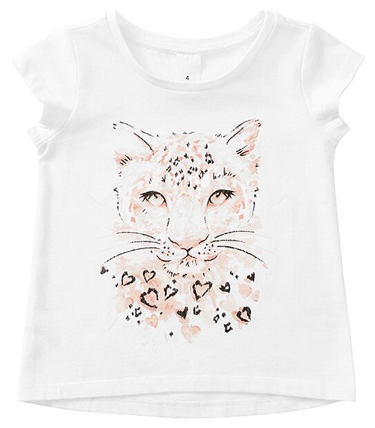 Short Sleeve Leopard Print T-Shirt