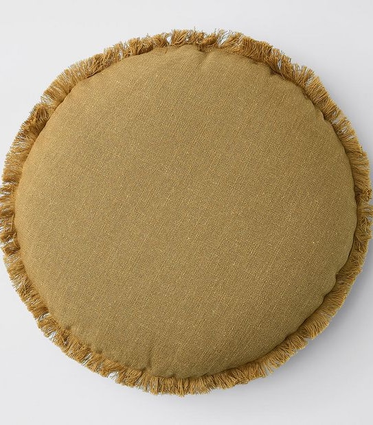 Round Fringe Cushion