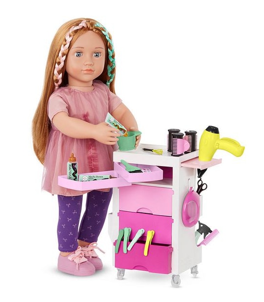 Our Generation Salon Cart Set
