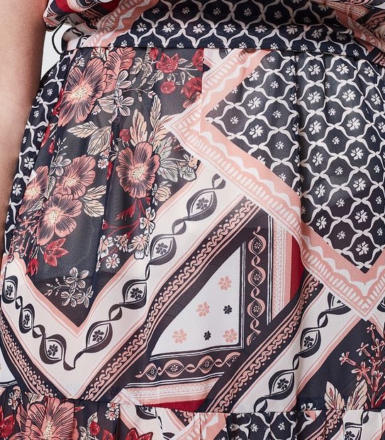 Halter Maxi Dress - Scarf Print