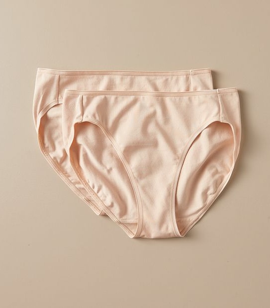2 Pack Everyday Cotton High Cut Briefs