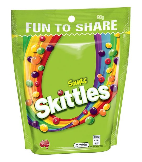 Skittles Sours Bag - 190g