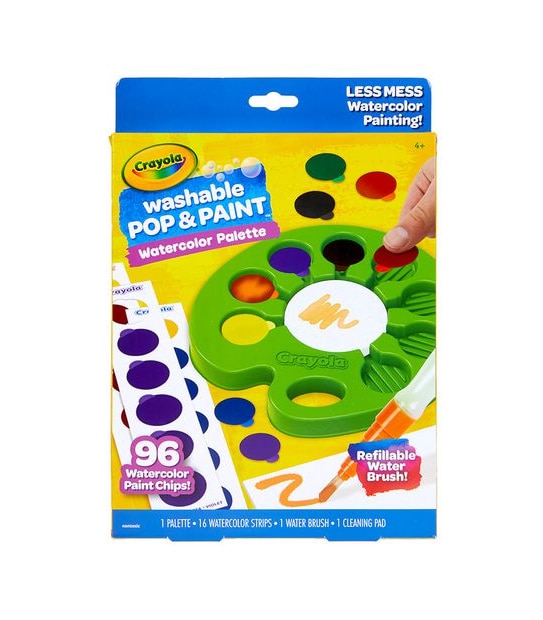 Crayola Washable Pop N Paint Watercolour Palette