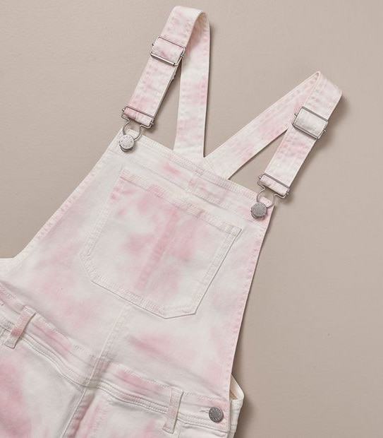 Denim Tie-Dye Shortall