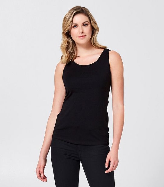 Organic Cotton Tank - Black | Target Australia