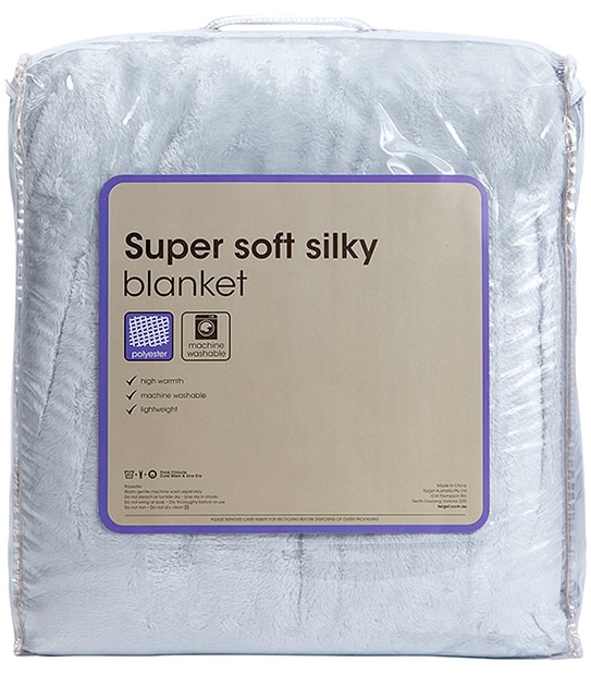 Super Soft Faux Mink Blanket - Glacier Grey