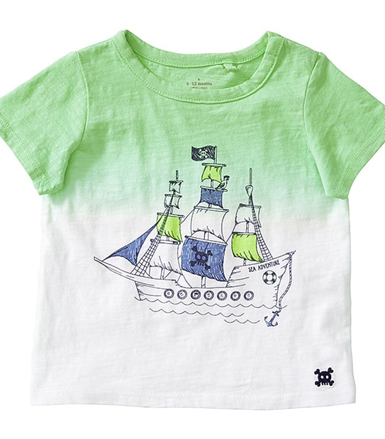 Boys' Short Sleeve Pirate Ship T-Shirt