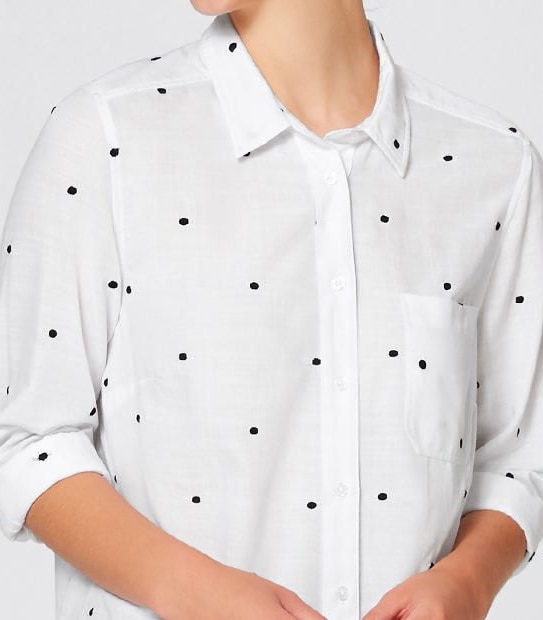 Courtney Girlfriend Shirt - White Spot