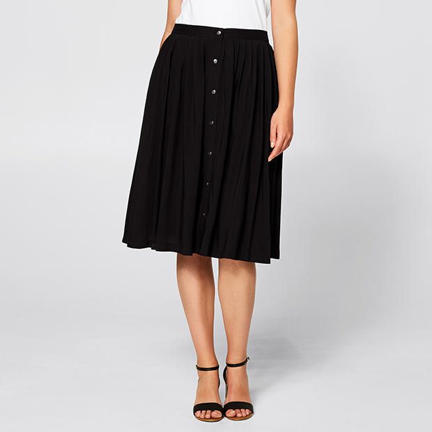 Button-Through Midi Skirt Button-Through Midi Skirt