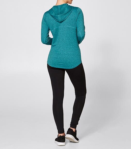 Active Zip-Through Fitted Hoodie