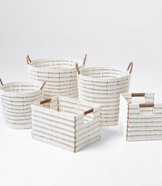 Small Round Paper Storage Basket