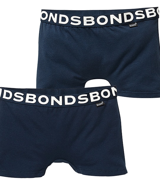 Bonds 2 Pack Hipster Shorties - Ink