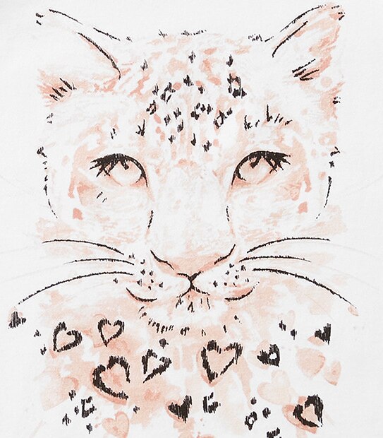 Short Sleeve Leopard Print T-Shirt