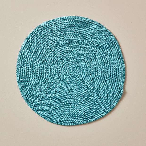 Round Knit Placemat Aqua Target Australia Round Knit Placemat Aqua Target, Pink Round Placemats Australia