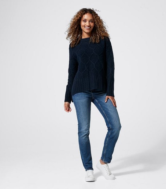 Crew Neck Cable Jumper