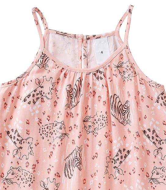 Sleeveless Animal Print Dress