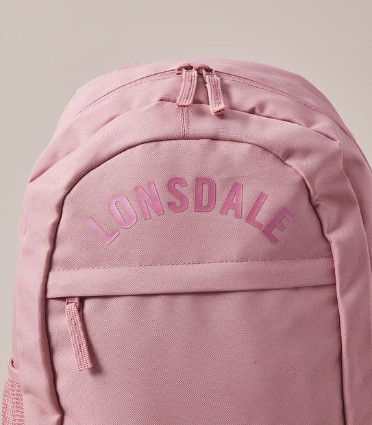 Lonsdale London Back To School 3 Piece Backpack - Pink