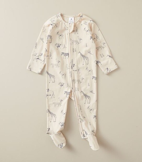 Baby Organic Cotton Print Coverall