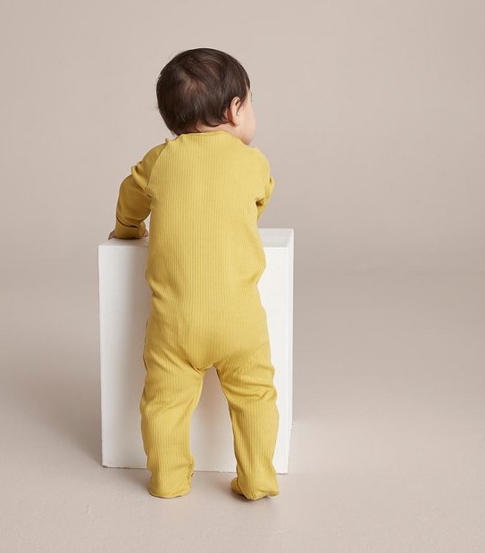 Baby Organic Cotton Rib Coverall