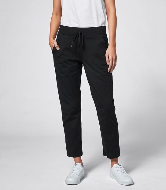 Active 7/8 Length Relaxed Travel Pants - Black