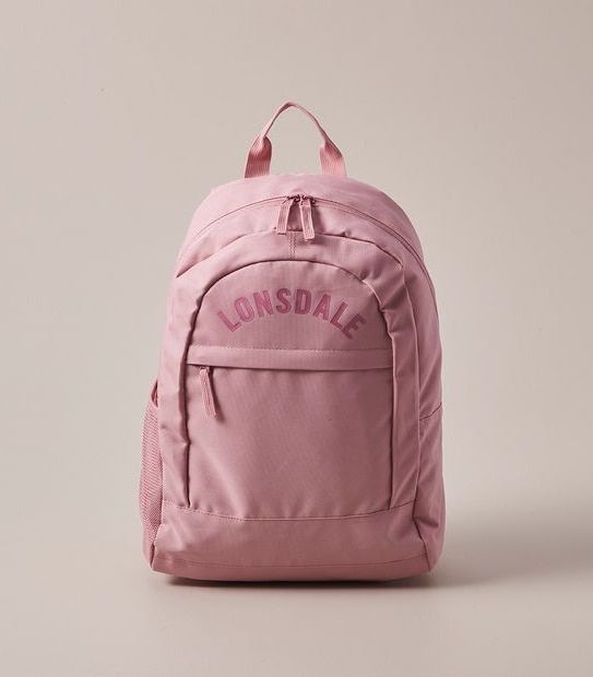 Lonsdale London Back To School 3 Piece Backpack - Pink