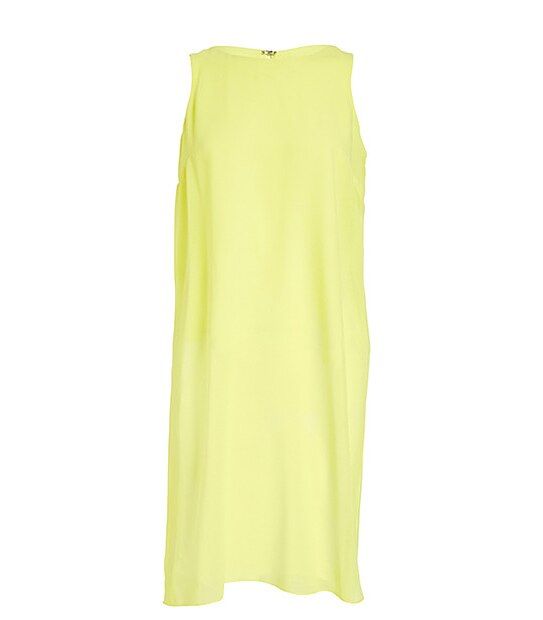 Split Back Longline Tank - Yellow