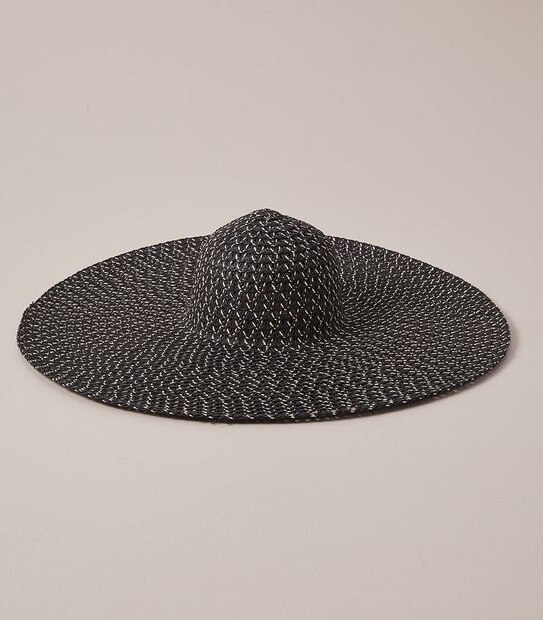 Floppy Brim Hat - Black/White