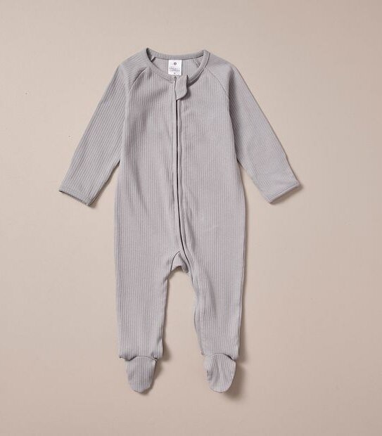 Baby Organic Cotton Rib Coverall