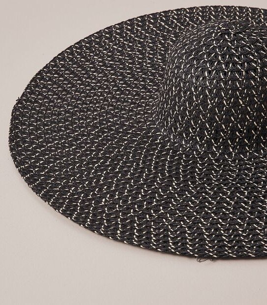 Floppy Brim Hat - Black/White