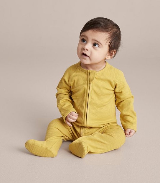 Baby Organic Cotton Rib Coverall