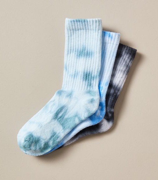 3 Pack Maxx Tie-Dye Crew Socks