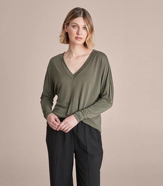 Preview Long Sleeve V-Neck Top