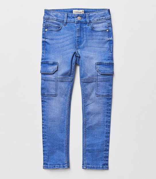 Fitted Cargo Jean - Blue