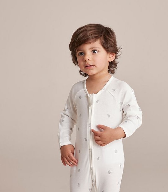 Baby Organic Cotton Zip Coverall