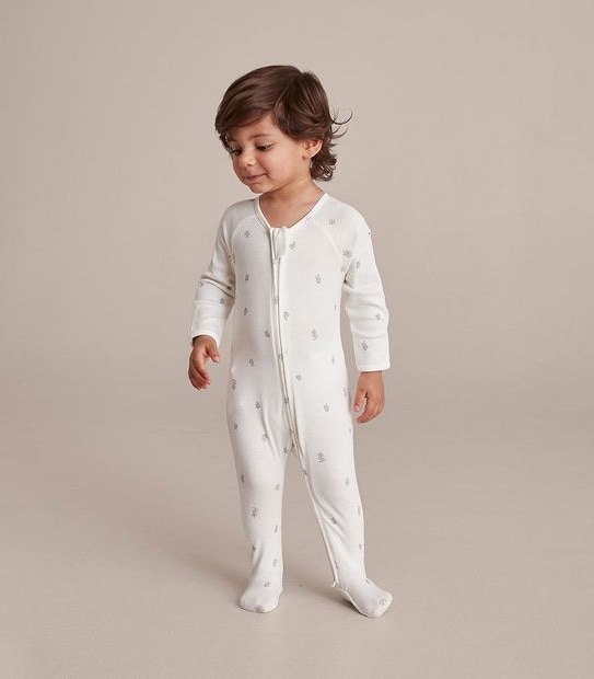 Baby Organic Cotton Zip Coverall