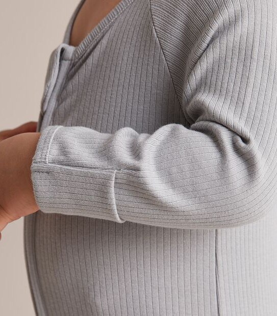 Baby Organic Cotton Rib Coverall