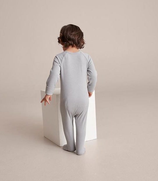 Baby Organic Cotton Rib Coverall