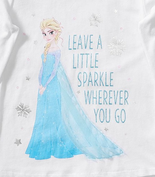 Disney Frozen Long Sleeve Sparkle T-Shirt