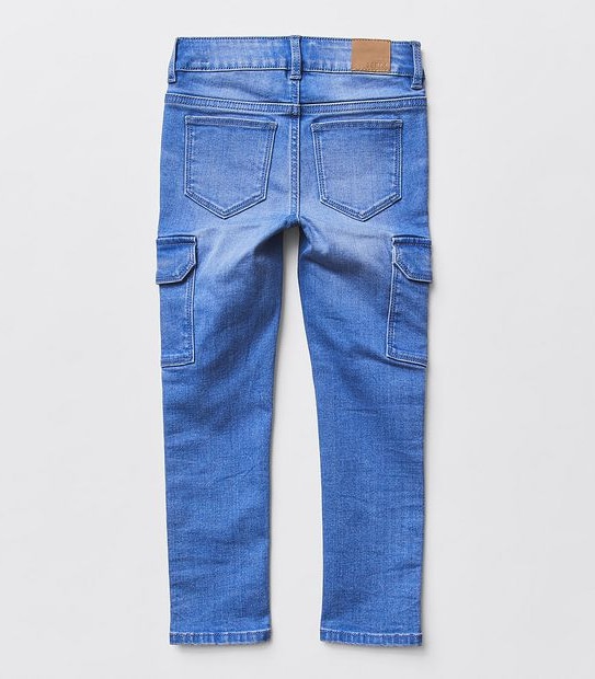 Fitted Cargo Jean - Blue