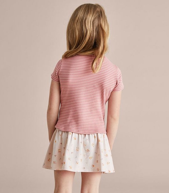 2 Pack Striped Rib T-shirts