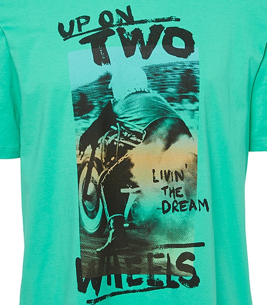 Men's Short Sleeve Live The Dream T-Shirt - Green
