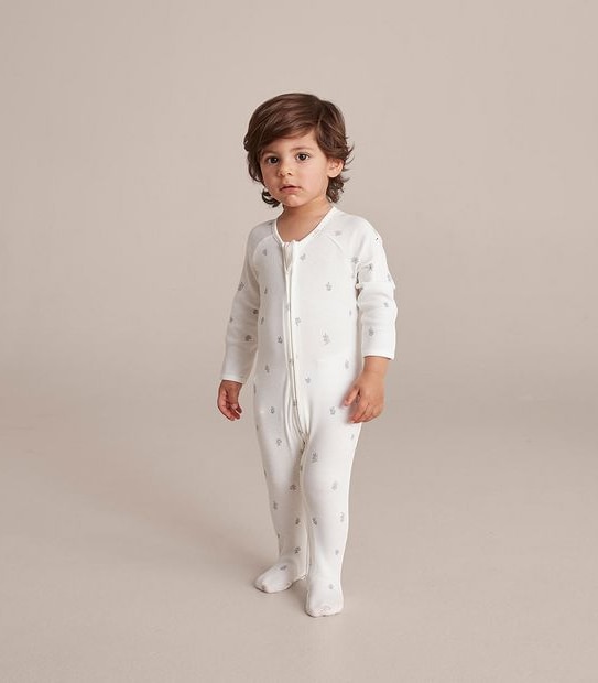Baby Organic Cotton Zip Coverall