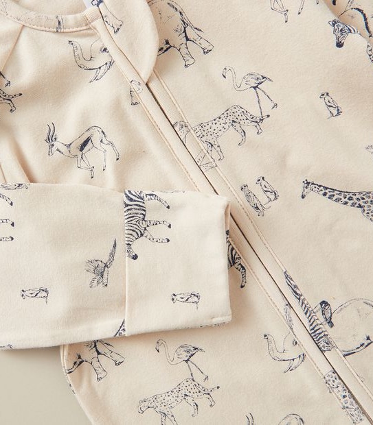 Baby Organic Cotton Print Coverall