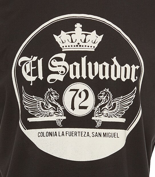 Men's El Salvador Printed Tank Top - Black