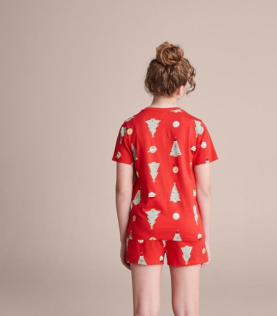 Kids Family Matching Christmas Tree Cotton Pyjama Set