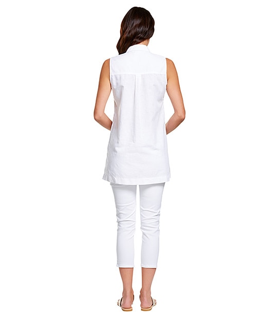 Sleeveless Tunic - White
