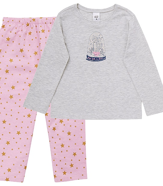 Snow Globe Jersey Flannelette Pyjama Set